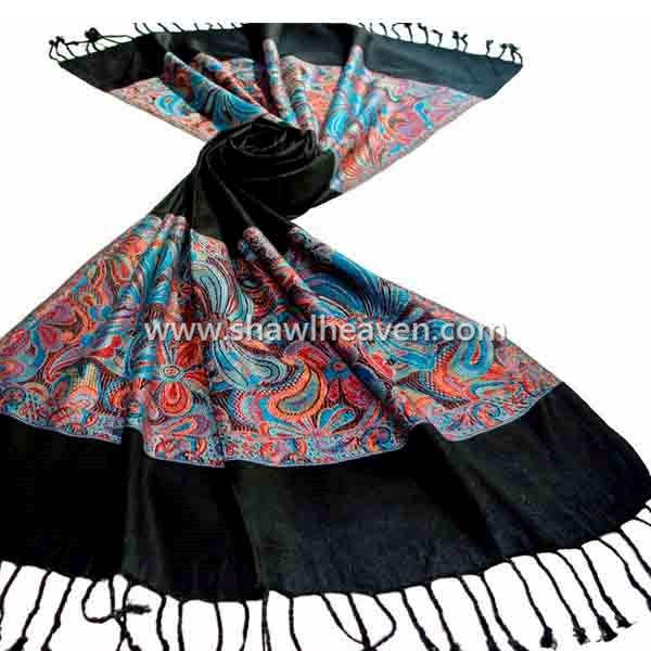 viscose shawls, scarves and stoles